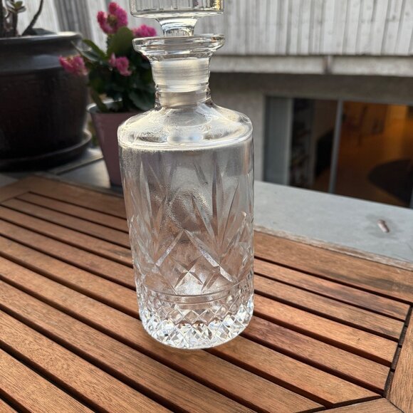 Vintage Cut Crystal Decanter With Stopper - Picture 3 of 4